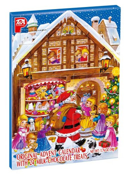 Pea Original Chocolate Filled Advent Calendar - Case of 24 - 1.76 OZ