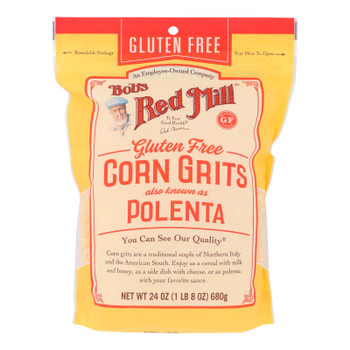 Bob's Red Mill - Corn Grits Polenta Gluten Free - Case of 4 - 24 OZ Bob's Red Mill - Corn Grits Polenta Gluten Free - Case of 4 - 24 OZ
