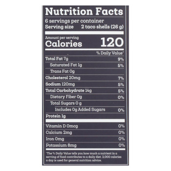 Siete - Taco Shells Grain Free - Case of 12 - 5.5 OZ Siete - Taco Shells Grain Free - Case of 12 - 5.5 OZ