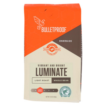 Bulletproof - Coffee Whole Bn Luminate - Case of 6 - 12 OZ Bulletproof - Coffee Whole Bn Luminate - Case of 6 - 12 OZ
