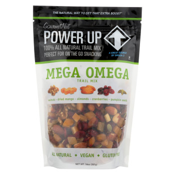 Gourmet Nut - Trail Mix Mega Omega - Case of 6 - 14 OZ Gourmet Nut - Trail Mix Mega Omega - Case of 6 - 14 OZ