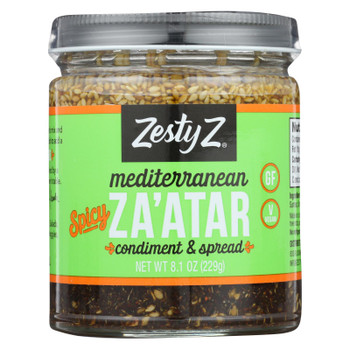 Zesty Z - Condiment Zaatar Spicy - Case of 6 - 8.1 OZ Zesty Z - Condiment Zaatar Spicy - Case of 6 - 8.1 OZ