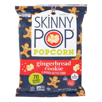 Skinnypop Popcorn Gingerbread Cookie Flavored Kettle Popcorn Gingerbread Cookie - Case of 12 - 5 OZ Skinnypop Popcorn Gingerbread Cookie Flavored Kettle Popcorn Gingerbread Cookie - Case of 12 - 5 OZ