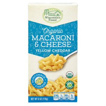 Wisconsin's Finest - Mac & Cheese Ylow Che - Case of 12 - 6 OZ