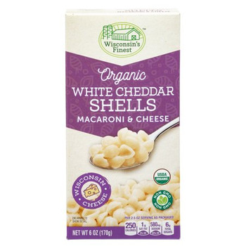 Wisconsin's Finest - Shells Wht Cheddar - Case of 12 - 6 OZ