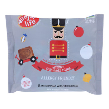 Enjoy Life - Chocolate Sqrs Rc Milk Winter - Case of 12 - 6.30 OZ