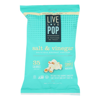 Live Love Pop - Popcorn Salt & Vinegar - Case of 24 - 1.0 OZ