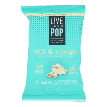 Live Love Pop - Popcorn Salt & Vinegar - Case of 24 - 1.0 OZ Live Love Pop - Popcorn Salt & Vinegar - Case of 24 - 1.0 OZ