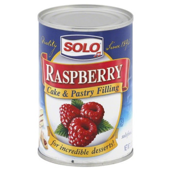 Solo Raspberry Cake & Pastry Filling - Case of 6 - 12 OZ