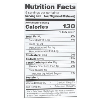 Sensible Portions - Veggie Straws Ranch - Case of 12 - 5 OZ Sensible Portions - Veggie Straws Ranch - Case of 12 - 5 OZ