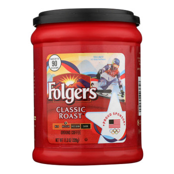 Folgers - Coffee Cassc Roast Ground - Case of 6 - 11.3 OZ