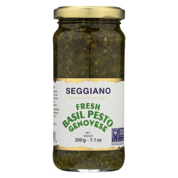 Seggiano Fresh Basil Pesto Genovese  - Case of 6 - 7 OZ Seggiano Fresh Basil Pesto Genovese  - Case of 6 - 7 OZ