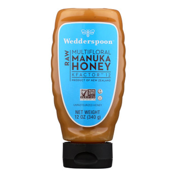 Wedderspoon - Honey Manuka Kfactor - Case of 6 - 12 OZ Wedderspoon - Honey Manuka Kfactor - Case of 6 - 12 OZ