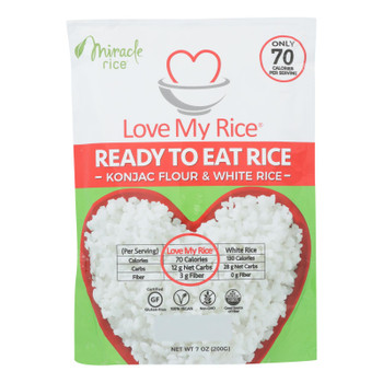 Miracle Noodle - Rice Love My Rice Rte - Case of 6 - 7 OZ