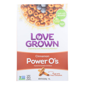 Love Grown Foods - Cereal Power Os Cinnamon - Case of 6 - 9 OZ