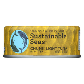 Sustainable Seas - Tuna Chunk Light In H2o - Case of 12 - 5 OZ