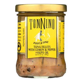 Tonnino Tuna - Tuna W/lemon And Pepper - Case of 6 - 6.7 OZ Tonnino Tuna - Tuna W/lemon And Pepper - Case of 6 - 6.7 OZ