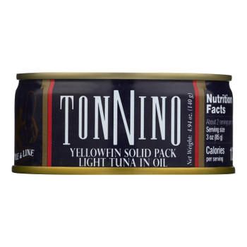 Tonnino Tuna - Light Tuna In Oil - Case of 12 - 4.94 OZ