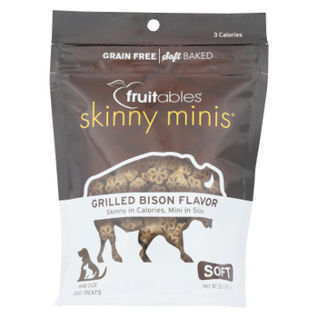 Fruitables - Dog Treats Soft Bison - Case of 12 - 5.0 OZ Fruitables - Dog Treats Soft Bison - Case of 12 - 5.0 OZ