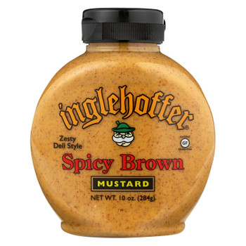 Inglehoffer - Mustard Spicy Brown Squeeze - Case of 6 - 10 OZ Inglehoffer - Mustard Spicy Brown Squeeze - Case of 6 - 10 OZ