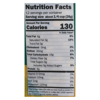 Milk And Honey Granola Papaya Cashew Mix Granola - Case of 6 - 12 OZ