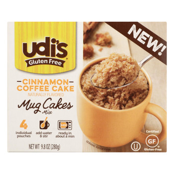 Udi's - Mix Mug Cake Cinnamon Coffee - Case of 6 - 9.8 OZ Udi's - Mix Mug Cake Cinnamon Coffee - Case of 6 - 9.8 OZ