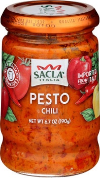 Sacla - Pesto Chili - Case of 6 - 6.7 OZ Sacla - Pesto Chili - Case of 6 - 6.7 OZ