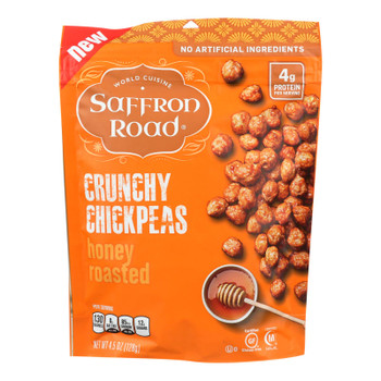 Saffron Road Crunchy Chickpeas - Case of 12 - 4.5 OZ Saffron Road Crunchy Chickpeas - Case of 12 - 4.5 OZ