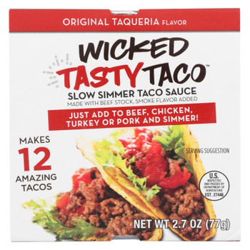 Kitchen Accomplice Slow Simmer Taco Sauce - Case of 18 - 2.70 OZ