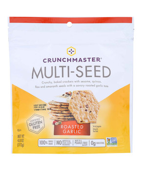 Crunchmaster - Multiseed Crckr Rst Garlc - Case of 12 - 4 OZ