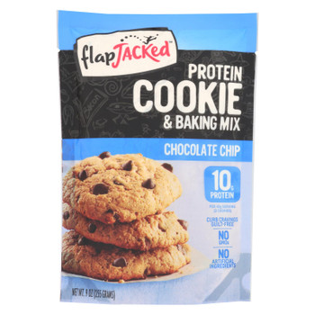 Flapjacked - Cookie Mix Chocolate Chip Prot - Case of 6 - 9 OZ Flapjacked - Cookie Mix Chocolate Chip Prot - Case of 6 - 9 OZ