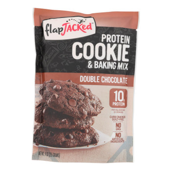 Flapjacked - Cookie Mix Double Chocolate Prot - Case of 6 - 9 OZ Flapjacked - Cookie Mix Double Chocolate Prot - Case of 6 - 9 OZ