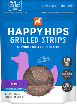 Happy Hips - Strips Green Free Duck - Case of 6 - 10 OZ