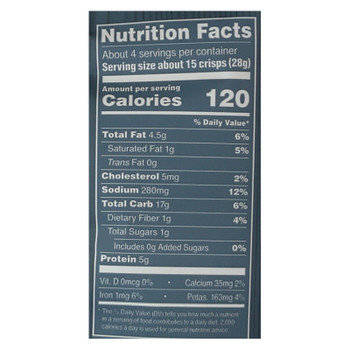 Saffron Road White Cheddar Chickpea Chickbean Crisps White Cheddar - Case of 12 - 4.03 OZ Saffron Road White Cheddar Chickpea Chickbean Crisps White Cheddar - Case of 12 - 4.03 OZ