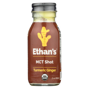 Ethan's Turmeric Ginger Mct Shot - Case of 12 - 2 OZ Ethan's Turmeric Ginger Mct Shot - Case of 12 - 2 OZ