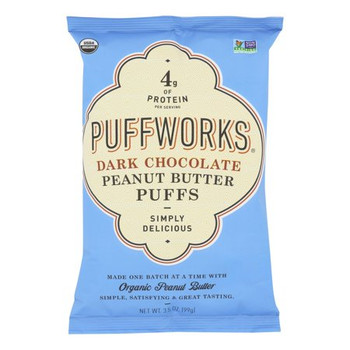 Puffworks - Puff Dark Chocolate Pnutbtr - Case of 12 - 3.5 OZ