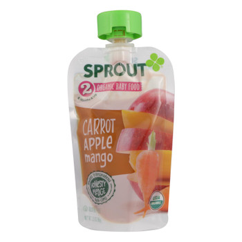 Sprout Foods Inc - Baby Food Carot Apl&mngo - Case of 12 - 3.5 OZ Sprout Foods Inc - Baby Food Carot Apl&mngo - Case of 12 - 3.5 OZ