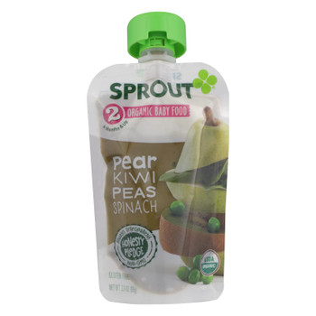 Sprout Foods Inc - Baby Food Pear Kiw Spnch - Case of 12 - 3.5 OZ Sprout Foods Inc - Baby Food Pear Kiw Spnch - Case of 12 - 3.5 OZ