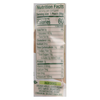 Sprout Foods Inc - Bbyfd Ap Oatmeal Rsn Cinnamon - Case of 12 - 3.5 OZ Sprout Foods Inc - Bbyfd Ap Oatmeal Rsn Cinnamon - Case of 12 - 3.5 OZ