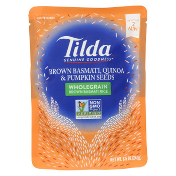 Tilda - Rice Basm Quin Pmkn Snflw - Case of 6 - 8.5 OZ Tilda - Rice Basm Quin Pmkn Snflw - Case of 6 - 8.5 OZ