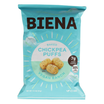 Biena Llc - Puffs.chick Peas Ranch - Case of 12 - 3.2 OZ