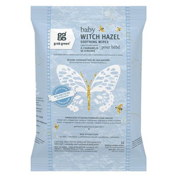 Grab Green - Witch Hzl Baby Wipes Rswd - Case of 6 - 32 CT