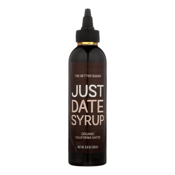 Just Date Syrup 100% Organic California Dates Syrup - Case of 6 - 8.8 OZ