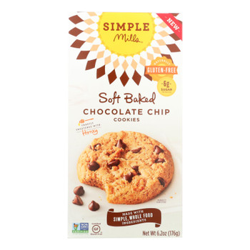 Simple Mills Chocolate Chip Cookies - Case of 6 - 6.2 OZ Simple Mills Chocolate Chip Cookies - Case of 6 - 6.2 OZ
