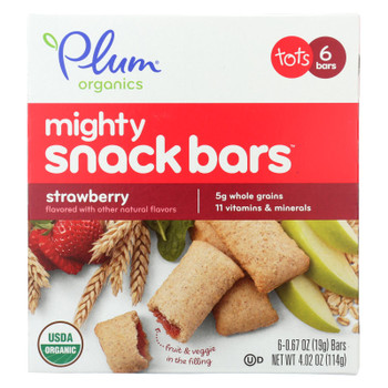 Plum Organics Plum Tots Bars Tots Snacks Strawberry Spinach - Case of 8 - 6/.67 OZ Plum Organics Plum Tots Bars Tots Snacks Strawberry Spinach - Case of 8 - 6/.67 OZ