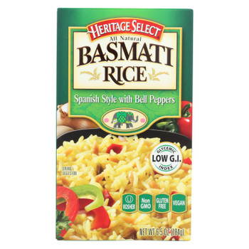 Heritage Select - Rice Spanish W/peppers - Case of 6 - 6.5 OZ