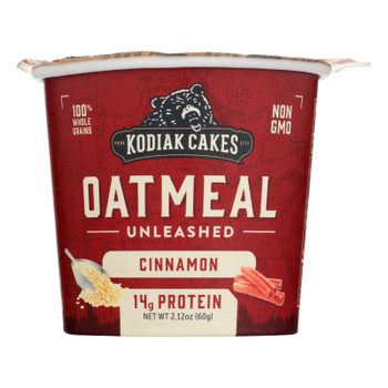 Kodiak Cakes - Oatmeal Cinnamon In A Cup - Case of 12 - 2.12 OZ Kodiak Cakes - Oatmeal Cinnamon In A Cup - Case of 12 - 2.12 OZ