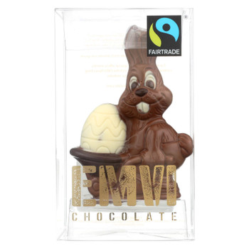 Emvi Chocolate The Fair Egg Barrel Bunny Milk Chocolate  - Case of 9 - 2.64 OZ