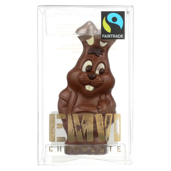 Evmi Chocolate The Fair Hunz Bunny Milk Chocolate Candy  - Case of 9 - 3 OZ