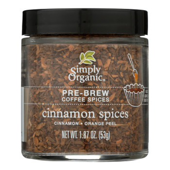 Simply Organic - Coffee Spice Cinnamon Prebrw - Case of 6 - 1.87 OZ Simply Organic - Coffee Spice Cinnamon Prebrw - Case of 6 - 1.87 OZ